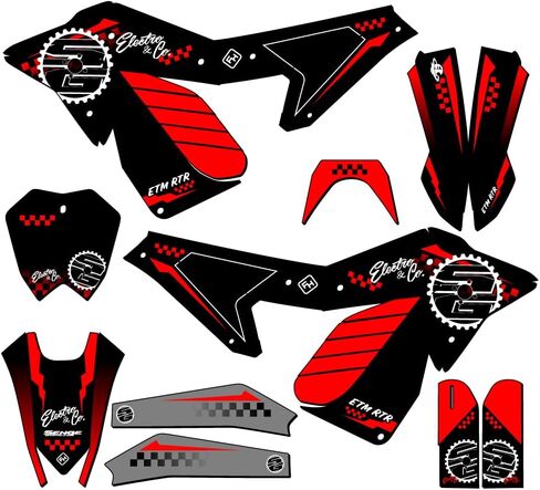ETM RTR Vital Standard Senge Graphics with Rider I.D. (Pre-Printed Name/Number) Compatible with Electro & Co in Kuwait