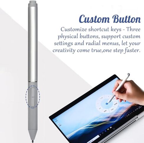 قلم نشط، قلم رقمي عالي الحساسية مع 3 أزرار، قلم لجهاز EliteBook x360 1030 1040، x2 1013 G3، x2 G4، ZBook Studio x360 G5 in Kuwait