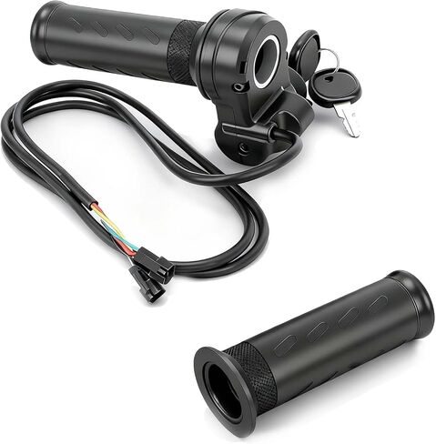 20X Full Twist Throttle Grip for Ebike 12V-72V, Universal Electric Bike Throttle with 3-Pin Waterproof Connector, Fits 22.2mm Handlebar for Scooter, E-Bike, Mountain Bike in Saudi Arabia