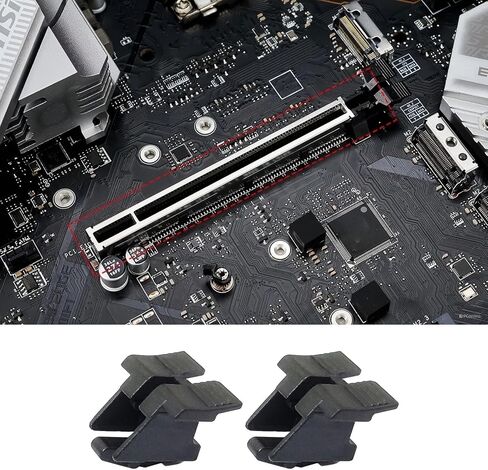 8 حزم PCIE 16X فتحة ألعاب PCIE 16X فتحة الاحتفاظ بمشبك فتحة بطاقة الرسومات مع مشبك تثبيت ذيل السمكة مثالي للمكتب والألعاب in Kuwait