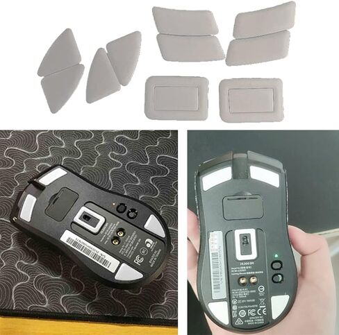 2 Sets / Pack Tiger Gaming Mouse Feet Mouse Skate for Razer Viper Ultimate Mouse Wireless White Mouse Glides Curve Edge Mouse Feet Pedal in Saudi Arabia