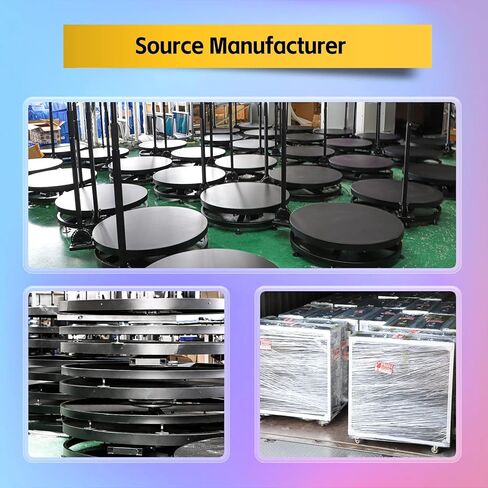 كشك صور HARZHI 360 درجة مع حقيبة طيران، آلة كشك صور 360 درجة لحفلات عيد الميلاد وحفلات الزفاف، تطبيق برمجي للتحكم عن بعد ملحقات الدوران التلقائي (100 سم/39.4 بوصة + حقيبة طيران) in Kuwait