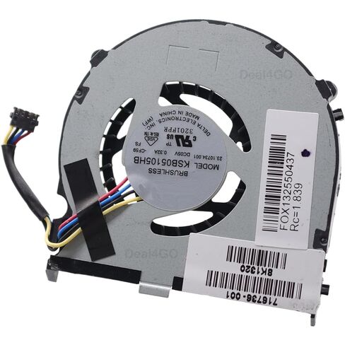 مروحة تبريد وحدة المعالجة المركزية Deal4GO 753716-001 716736-001 بديلة للكمبيوتر اللوحي HP EliteBook Revolve 810 G2 G3 G1 in Kuwait
