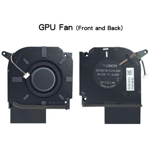 New Cooling Fan for HP OMEN Gaming Laptop 16-wf 16-wf000 16-WF0083dx 16-xf 16-xf000 16-XF0033DX Series (DC12V 6W) p/n：N44737-001 EG75071S1-C300-S9A EG75071S1-C310-S9A in Saudi Arabia