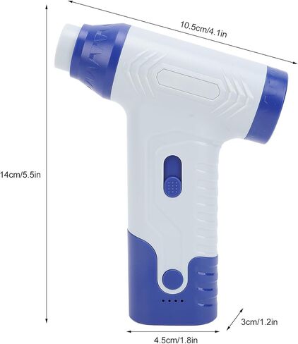 Compressed Air Duster Cleaner for PC USB Rechargeable Cordless Electric Air Duster with 130000 RPM Brushless Motor Portable Handheld Turbo Fan Blower for Keyboard Car Home Cleaning (-3111240201912) in Saudi Arabia