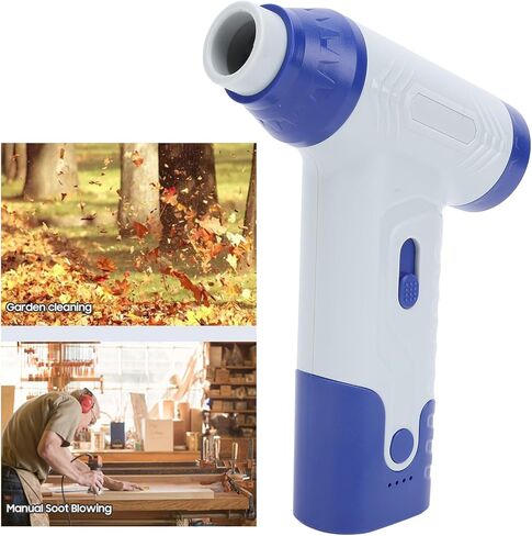 Compressed Air Duster Cleaner for PC USB Rechargeable Cordless Electric Air Duster with 130000 RPM Brushless Motor Portable Handheld Turbo Fan Blower for Keyboard Car Home Cleaning (-3111240201912) in Saudi Arabia