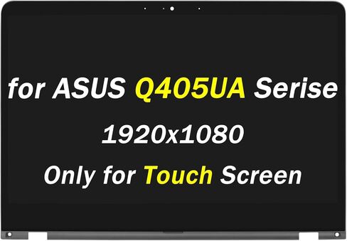 بديل لشاشة ASUS Q405 Q405U Q405UA سلسلة LCD Q405UA-BI5T10 BI5T5 BI5T7 2 في 1 (2017) FHD 1920x1080 14 بوصة شاشة LCD تعمل باللمس محول رقمي + إطار الحافة (Olny لشاشة اللمس) in Kuwait