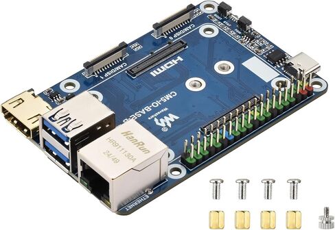 Waveshare Mini Base Board (B) متوافق مع Raspberry Pi Compute Module 5، مناسب لتقييم Raspberry Pi CM5 أو دمجه في المنتجات النهائية in Saudi Arabia