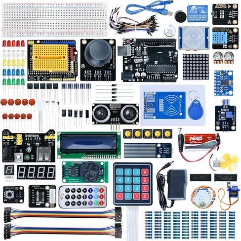 Most Complete Starter Kit for UNO R3 Project Electronics Starter Kit with Tutorial Compatible with IDE STEM Projects for Teens Adults Robotics & Engineering Kits Science | Coding | Programming Kit in Saudi Arabia