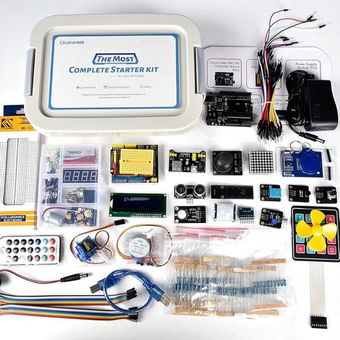 Most Complete Starter Kit for UNO R3 Project Electronics Starter Kit with Tutorial Compatible with IDE STEM Projects for Teens Adults Robotics & Engineering Kits Science | Coding | Programming Kit in Saudi Arabia