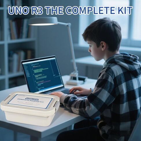 Most Complete Starter Kit for UNO R3 Project Electronics Starter Kit with Tutorial Compatible with IDE STEM Projects for Teens Adults Robotics & Engineering Kits Science | Coding | Programming Kit in Saudi Arabia
