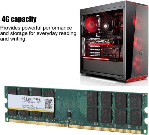 240 Pin PC Memory DDR2، 4GB 800MHz DDR2 وحدة الذاكرة DDR2 وحدة ذاكرة نقل البيانات السريعة للكمبيوتر المكتبي PC2-6400 in Saudi Arabia
