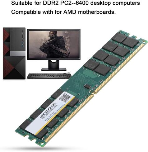 240 Pin PC Memory DDR2، 4GB 800MHz DDR2 وحدة الذاكرة DDR2 وحدة ذاكرة نقل البيانات السريعة للكمبيوتر المكتبي PC2-6400 in Saudi Arabia