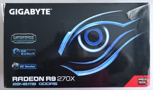 بطاقة رسومات جيجابايت R9 270X GDDR5-2GB 2xDVI/HDMI/DP OC (GV-R927XOC-2GD) in Saudi Arabia