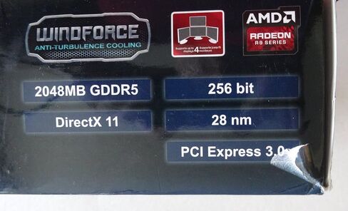 بطاقة رسومات جيجابايت R9 270X GDDR5-2GB 2xDVI/HDMI/DP OC (GV-R927XOC-2GD) in Saudi Arabia