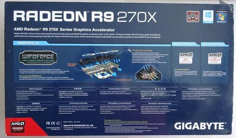 بطاقة رسومات جيجابايت R9 270X GDDR5-2GB 2xDVI/HDMI/DP OC (GV-R927XOC-2GD) in Saudi Arabia