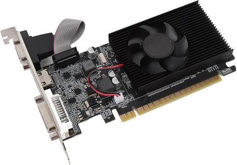 VBESTLIFE GT210 1GB Graphics Card, DDR3 64 Bit GPU, PCIE 2.0 16X Gaming Video Card, Desktop Computer Low Profile Graphics Card with HDMI, DVI, VGA Ports in Saudi Arabia