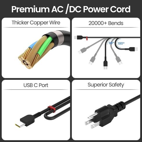 135W USB C Charger AC Adapter Compatible with Lenovo Thinkpad P16s Gen 3 2 1 21BU ThinkPad Z16 L16 L15 E16 E15 T16 T15 ThinkBook 14P 14+ 13X G3 G4, 4X21H27800,ADL135YSDC3A, SA10R16963, 5A10W86296 in Saudi Arabia
