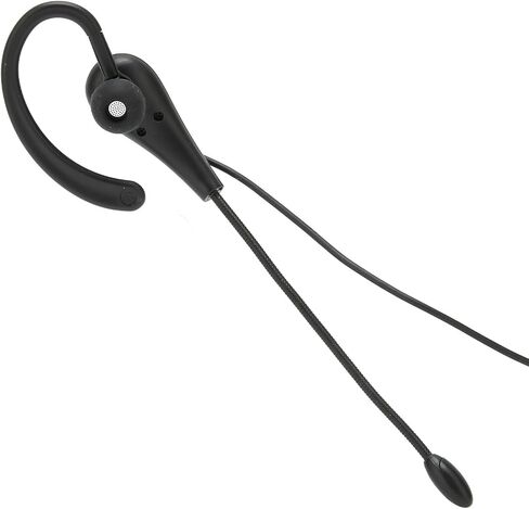 Keenso Ear Hook Call Center Headset Lightweight Single Sided 3.5mm Headphone with Microphone for Laptop Mobile Phones, Noise Reduction, for All Devices in Saudi Arabia