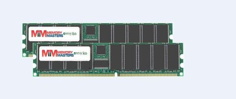 مجموعة ذاكرة 4 جيجا بايت 2 × 2 جيجا بايت لجهاز HP ProLiant DL385 PC3200R ECC مسجلة DDR 400 ميجا هرتز 184 دبوس 2.5 فولت DIMM. يعادل 379300-B21، 410939-001 (2 قطعة). in Saudi Arabia