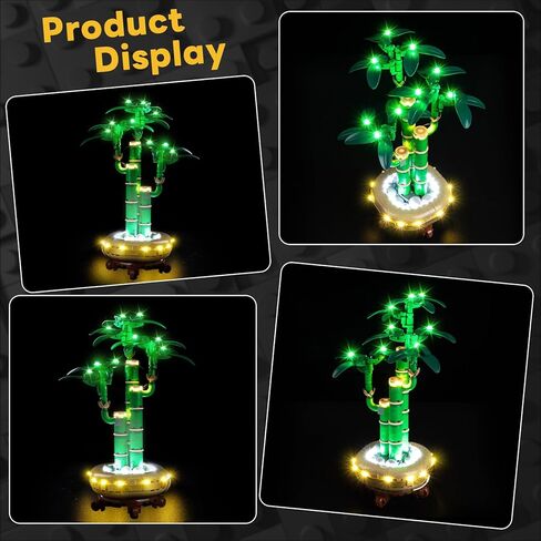 Kyglaring LED Light Kit Compatible with Lego Lucky Bamboo Plant 10344 Building Blocks, Upgrade Touch Control & Dimming, Lighting Accessories for 10344 Model Set, Lights Only, Touch Version in Saudi Arabia