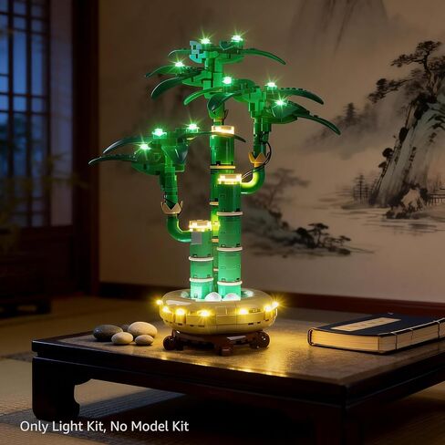 Kyglaring LED Light Kit Compatible with Lego Lucky Bamboo Plant 10344 Building Blocks, Upgrade Touch Control & Dimming, Lighting Accessories for 10344 Model Set, Lights Only, Touch Version in Saudi Arabia