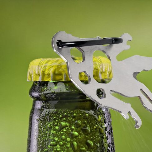 Tool-a-Long Multi-Tool Carabiners for Hiking, Kayaking, Camping, Travel and Outdoor Survival (Beer Bottle Opener Keychain Camping Accessories Gift Ideas Survival Tools Stocking Stuffers for Adults) in Saudi Arabia