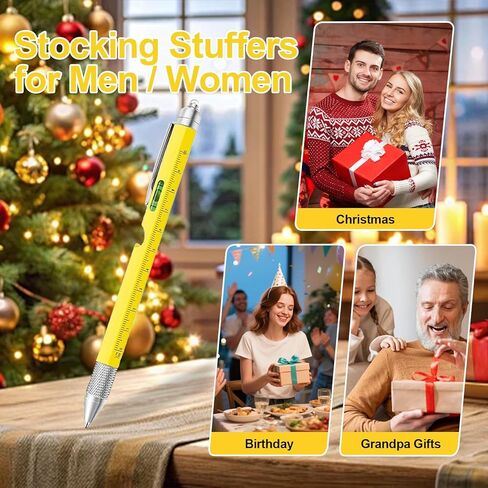 9 in 1 Multitool Pen-Stocking Stuffers for Men,Dad,Husband-Cool Gadgets Gift for Teens & Adults in Saudi Arabia