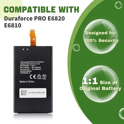 3240mAh New SCP-67LBPS Replacement Battery Compatible with Kyocera Duraforce PRO E6820 E6810 with Upgrade Tools in Saudi Arabia