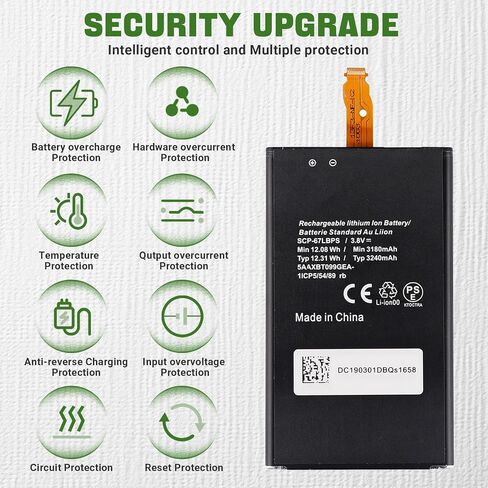 3240mAh New SCP-67LBPS Replacement Battery Compatible with Kyocera Duraforce PRO E6820 E6810 with Upgrade Tools in Saudi Arabia