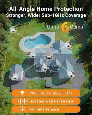 Anlapus Solar Security Camera Wireless Outdoor, 2.5K Pan/Tilt Cam Kit with Solar Panel, Wireless Home Security Camera System with PIR/AI Detection, Color Night Vision, No Monthly Fee, 32GB Memory Card in Saudi Arabia
