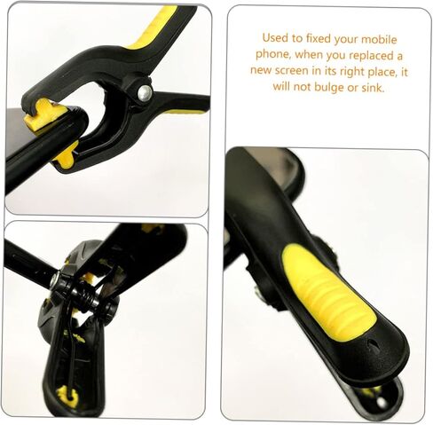 4Pcs LCD Screen Clamps Mobile Phone Fixing Clips for Tablet and Computer Repair Durable and Sturdy Fastening Tools with Skid Grip for Smooth Surfaces in Saudi Arabia