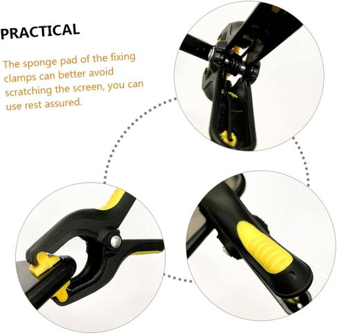 4Pcs LCD Screen Clamps Mobile Phone Fixing Clips for Tablet and Computer Repair Durable and Sturdy Fastening Tools with Skid Grip for Smooth Surfaces in Saudi Arabia