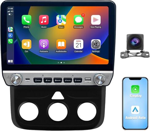 راديو ستيريو للسيارة Android 14 لسيارة Dodge Ram 1500 2500 3500 2013-2019 مدمج في Carplay/Android Auto 9.7 بوصة وحدة رئيسية طراز Tesla IPS شاشة تعمل باللمس مع DSP Bluetooth GPS، FM WiFi، دليل AC فقط in Kuwait