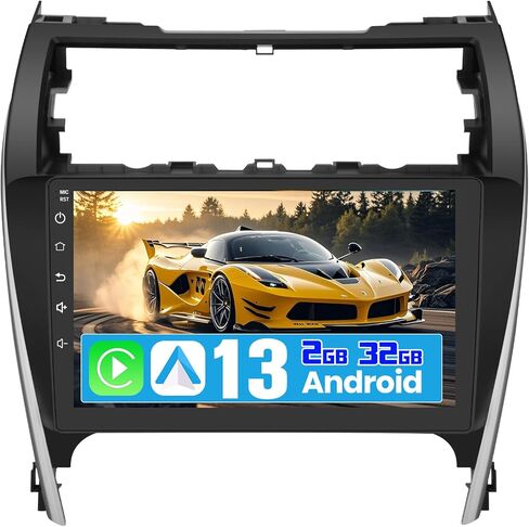 Android 13 Car Radio for Toyota Camry 2012 2013 2014, 10 Inch Touch Screen with GPS/FM/AM/Wireless Upgrade/SWC/EQ/Rear Camera/Mirror Link/Wireless CarPlay Android Auto [2GB+64GB] in Saudi Arabia
