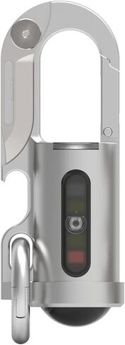 مصباح يدوي صغير محمول 1200 لومن LED فائق السطوع EDC Keychain Flashlight H Pro. USB قابل لإعادة الشحن للتخييم والطوارئ وأدوات الرجال الخفيفة... (فضي-أبيض) in Kuwait