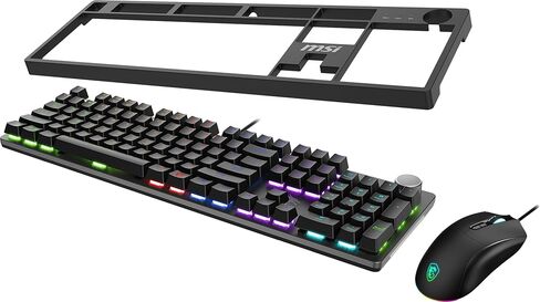 MSI Forge GK320 Combo RED US – Gaming RGB Keyboard & Mouse Set, 26-Key Anti-Ghosting, 12800 DPI Optical Sensor in Saudi Arabia