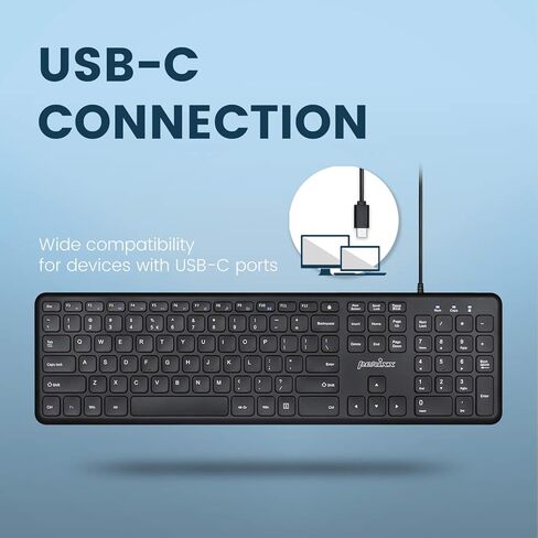 Perixx Wired USB-C Keyboard PERIBOARD-210 and Mouse PERIMICE-209C Combo in Kuwait