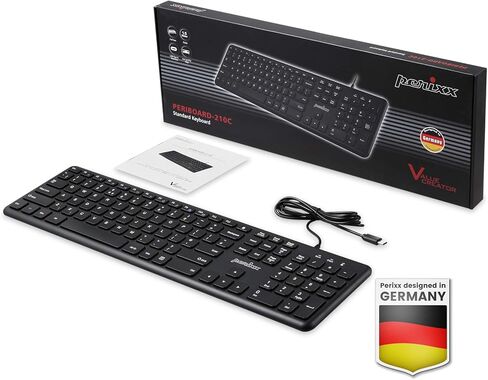 Perixx Wired USB-C Keyboard PERIBOARD-210 and Mouse PERIMICE-209C Combo in Kuwait