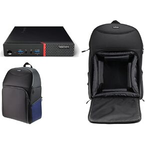 Navitech Portable Rugged Black & Blue Backpack/Rucksack Carry Case Compatible with The Lenovo ThinkCentre V520 SFF Desktop PC in Kuwait