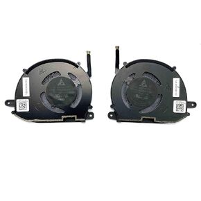BestParts استبدال مروحة تبريد وحدة المعالجة المركزية + وحدة معالجة الرسومات الأصلية الجديدة لـ DELL XPS 13 9340، P/N: ND55C97-21A04، ND55C98-21A05 in Kuwait