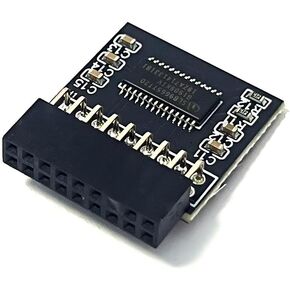 وحدة Jintai TPM 2.0 SLB9665 TPM LPC 18Pin للوحة الأم ASRock X399M Taichi/Phantom Gaming 6، H110 Pro BTC+/BTC+_Black، H110M-DVS R2.0/R3.0، H110M-HDS/HDV، H110TM-ITX متوافق مع TPM2.0 in Kuwait