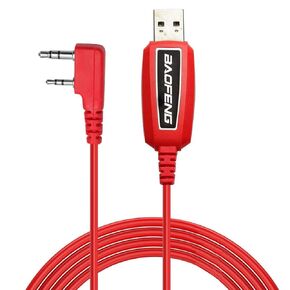 BAOFENG USB Programming Cable PL2303 Support Chirp Ham Radio for UV-5R BF-F8HP Pro 5RM K5 Plus UV-32 GMRS GM21 GM-15PRO UV-5G Plus BF-888S AR-152 Quansheng UV-K5 GM-5RH (Red) in Saudi Arabia