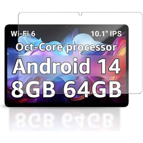 واقي شاشة لجهاز CFVOCUY TS-EM101A Android 14 Tablet 10.1 بوصة، زجاج مقسى بصلابة 9H لجهاز CFVOCUY TS-EM101A اللوحي مضاد للخدش، خالٍ من الفقاعات، وضوح عالي الدقة in Kuwait