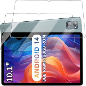 واقي شاشة لجهاز AISLPC A55 Android 14 Tablet مقاس 10.1 بوصة، طبقة من الزجاج المقوى المقاوم للخدش 9H سهل التركيب، بدون فقاعات، عبوتان in Kuwait