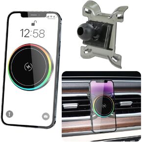 Car Magnetic Phone Mount for Mercedes Benz GLE-Class 2020-2026 and Benz GLS Class 2020-2026 Auto Interior Accessories Best Cellphone Holder Fast 15W Wireless Charger Cell Phones Charging Screen Stand in Kuwait