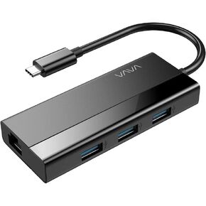 VAVA USB C Hub Adapter, 4-in-1 USB Type C to USB 3.0 Adapter with Gigabit Ethernet Network Adapter Multiport for MacBook Pro 2018/2017, MacBook Air 2018, Pixel 3, Dell XPS, and More Type-C Devices in Saudi Arabia