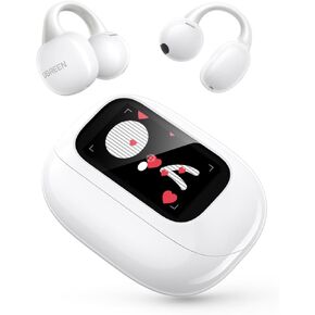 UGREEN S6 Magic Clip-Type Earbuds, Open-Ear Earbuds, with LCD Smart Display, Open-Ear Type, Bluetooth 5.4 0.5 inch (12 mm) Drivers, Total 30 Hours Playback, DNN Noise Canceling in Kuwait