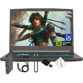 كمبيوتر محمول للألعاب msi Thin 15 مقاس 15.6 بوصة FHD 144 هرتز، NVIDIA GeForce RTX 4050، Intel Core i5-13420H، ذاكرة وصول عشوائي 32 جيجابايت، تخزين 2 تيرابايت (1 تيرابايت PCIe SSD ومحطة إرساء 1 تيرابايت)، لوحة مفاتيح بإضاءة خلفية، HDMI، كاميرا ويب، ويندوز  in Saudi Arabia