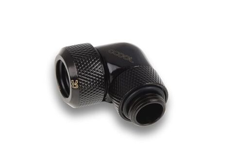 Alphacool Eiszapfen 13 مم تركيب ضغط الأنبوب الصلب 90 درجة قابل للدوران G1/4 لأنابيب الأكريل/النحاس - أسود - أربع عبوات (17607) in Saudi Arabia